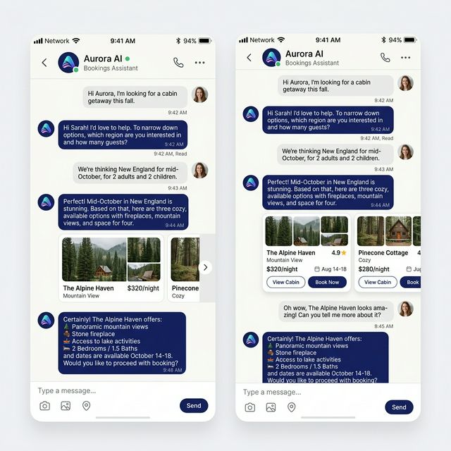 AI Chat Interface Mockup