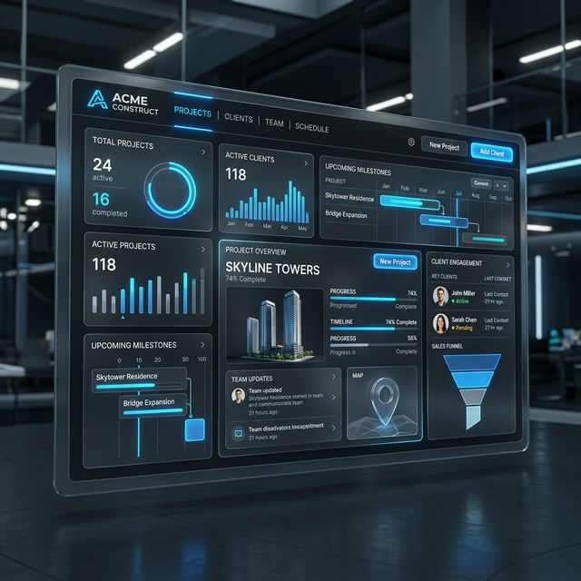 Интерфейс CRM 3D